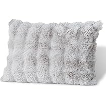 Amazon｜LUXZA 枕カバー ラグザ ラビットファー ピローケース 43×63cm