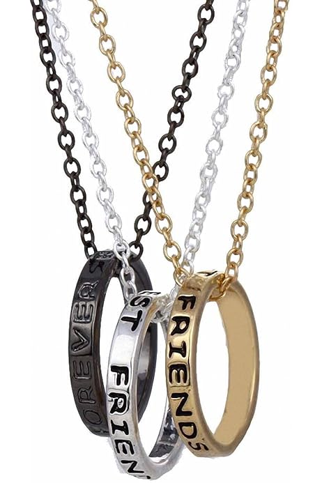 Best Friend Friendship Pendant Necklace 