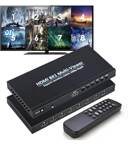 Amazon | 3x3 HDMI ビデオウォールコントローラー 4K@30Hz HD
