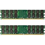 Hbaebdoo 2X 4GB DDR2 メモリ800Mhz 1.8V 240ピンPC2 6400、デュアルチャネルDIMM