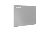 Toshiba Canvio Flex 1TB ポータブル外付けハードドライブ USB-C USB 3.0 シルバー PC Mac タブレット用 HDTX110XSCAA