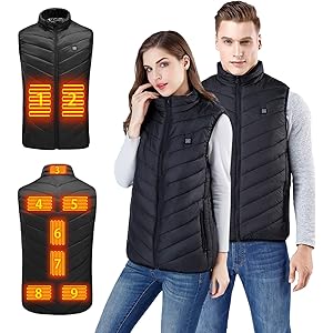 【2020進化版】 電熱ベスト 加熱ベスト 9つヒーター 電熱ジャケット 超軽量 USB 3段温度調整 保温防寒 超軽量…
