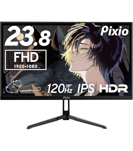 Amazon.co.jp: Pixio PX243 Gaming Monitor 23.8 inch FHD VA 165Hz