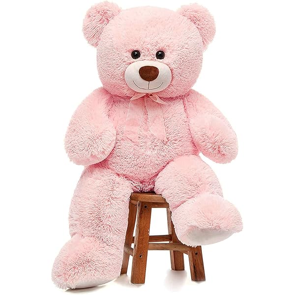 giant pink stuffed bear