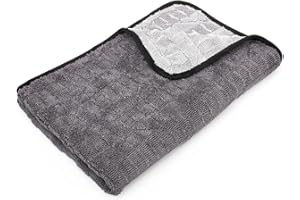 The Rag Company - The Gauntlet Microfiber Drying Towel - 20in x 30in - Grey