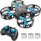 SNAPTAIN H823H ドローン こども向け ミニドローン 室内 小型ドローン 最大飛行時間21分 ヘッドレスモード/360度フリップ/3段階スピード調節 初心者/こども向け お祝いギフト/誕生日プレゼント 国内認証済み (青)