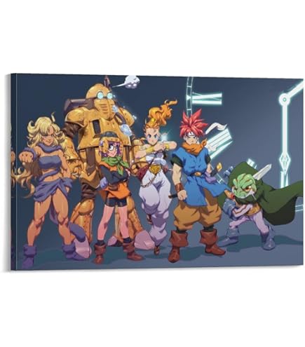 Amazon.co.jp: クロノ・トリガー ポスター 装飾 絵 キャンバス 壁