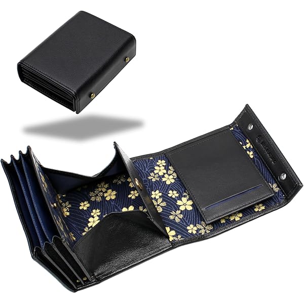 Amazon | [花山] かざん 京桜金襴 レザーウォレット 二つ折り