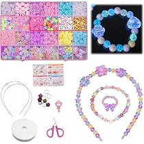 Amazon | Tibemi ビーズセット 女の子 約750個 星空夜光 手芸キット