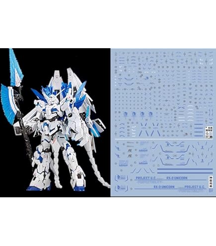 Amazon | RG ユニコーンガンダム用蛍光水転写式デカール | デカール 通販