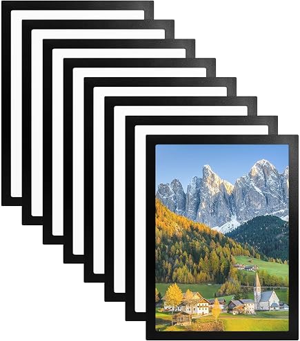 2-Pack A4 Magnetic Photo Frames - Clear PVC Pocket For Fridge, Office & Metal Cabinets - View #10