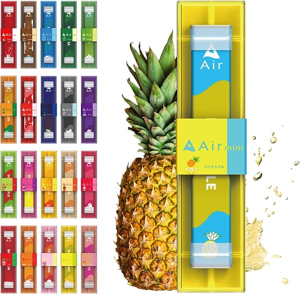 Official Air Mini Portable Shisha Electronic Cigarette, Disposable Vape, Pocket Shisha, Pineapple (1 unit) - 1