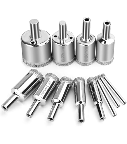 BOSCH PTBXMC05 5-Piece Porcelain Tile & Multi-Material Drill Bit Set - Carbide Tip, Hex Shank