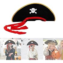 Amazon.co.jp: [ZHER-LU] 海賊帽子 ハロウィン三角帽子 (1個