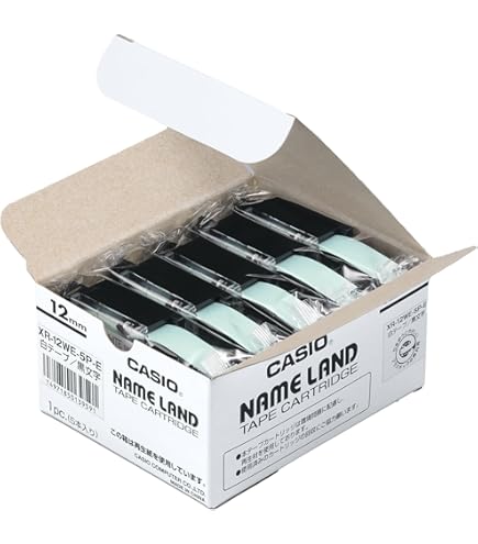 Amazon | カシオ ラベルライター ネームランド 純正 テープ 12mm XR