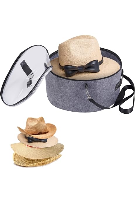 Hard Hat Holder for Fedora, Straw 