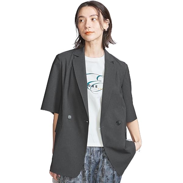 【極美品】ビューティーアンドユース　ダブル ハーフスリーブ ジャケット BEAUTY&YOUTH UNITED ARROWS（ビューティーアンドユース