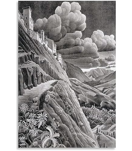 Amazon.co.jp: ポスター MC エッシャー 写像球体を持つ手 : ホーム