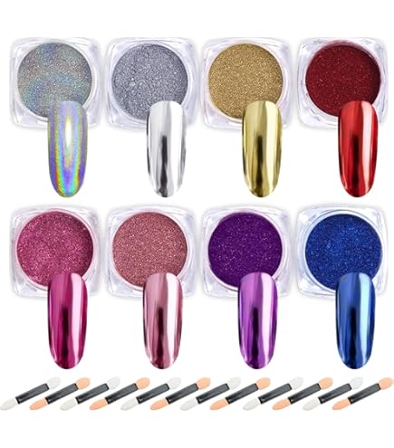 Amazon | マジカル メタリック クロムパウダー 全14色 ケース入り 7