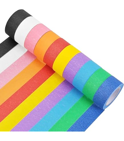Amazon | 紙テープ 10色セット | マスキングテープ | 文房具・オフィス用品