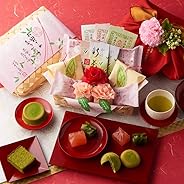 伊藤久右衛門 母の日 ギフト プレゼント 宇治抹茶スイーツ カーネーション 造花 花の包装 セット 竹かご風呂敷包み
