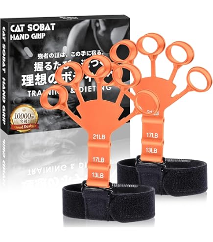 Amazon | フィンガーパワー 耐久性のある指 チャー ハンドグリッパー