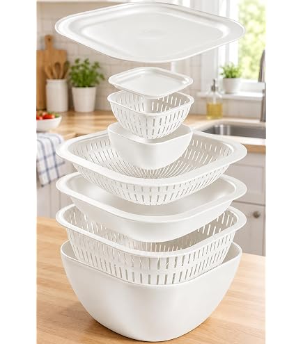 Amazon.co.jp: Le Creuset 重ねられる水切り3個セット : ホーム＆キッチン