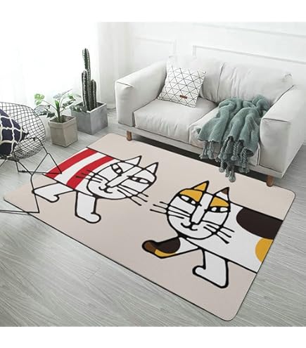 Amazon | リサラーソン カーペット 長方形 ラグマット ラグ 絨毯 夏用