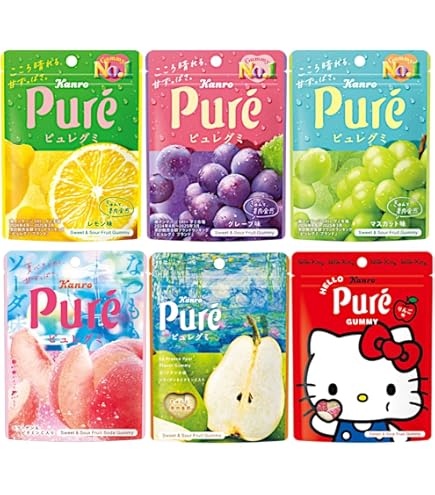 Kanro　ピュレグミ　なつももソーダ味　52g　15点セット Amazon | カンロ ピュレグミなつももソーダ 52g×6袋 | カンロ | グミ 通販