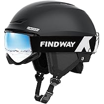 Amazon | 【スキーヘルメットとゴーグルのセット】Findwayスキー
