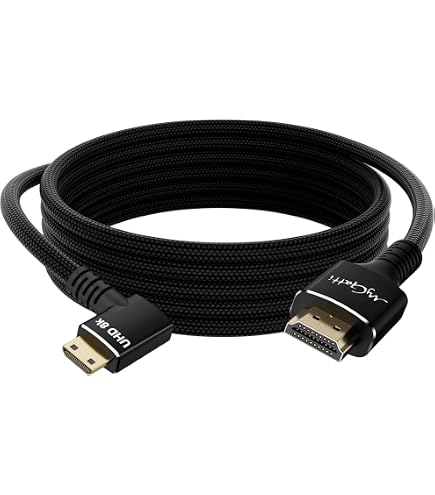 Amazon | HDMI ミニHDMI 変換ケーブル 片方L型（右向き） Ver1.4
