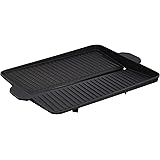 イシガキ 焼肉プレート ブラック 幅37×奥行26×高さ4.2cm 角型 おいしさ特選便 ヘルシー 焼肉グリル カセットコンロ用 余分な油 落とせる 溝付き 省スペース設計 焼肉 サムギョプサル 韓国料理 3562