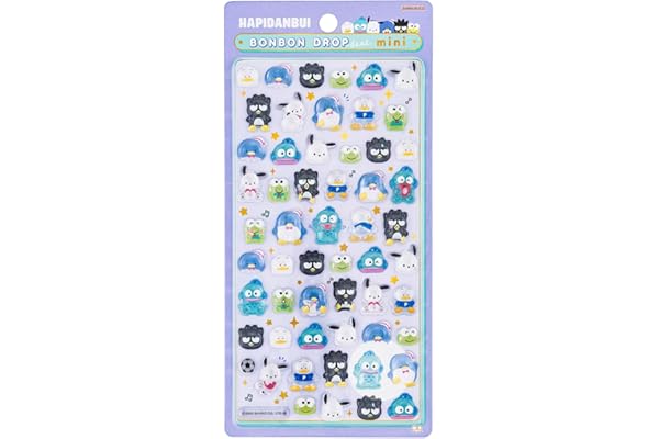 サンスター文具(Sun-Star Stationery) サンリオキャラクターズ グッズ ボンボンドロップシール ミニ はぴだんぶい S8815135