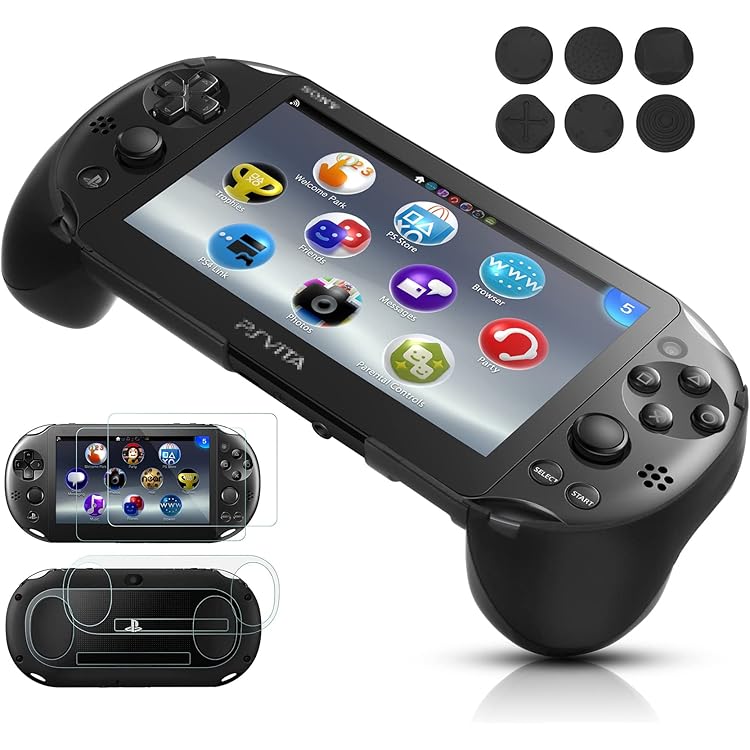 PlayStation Vita - PSvita PCH2000レッド リモートプレイアシストアタッチメント Amazon | 【L2/R2、L3/R3ボタン搭載】リモートプレイアシスト