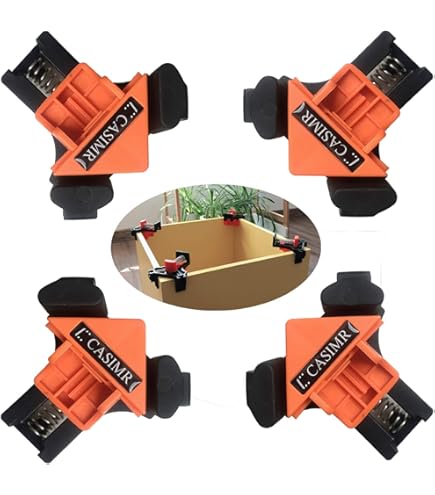90 Degree Positioning Squares, Aluminum Alloy Right Angle Clamp For Woodworking L Type Corner Clamp Position Tool With 4 Clamps For Box Door Picture Frames 140mm - View #7