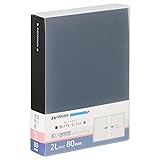 ハクバ (HAKUBA) ポケット式 アルバム ビュートクリア [2Lサイズ80枚 ブラック] 写真収納 ポケット式 サックケース付 フォトアルバム ABTC-2L80BK 4977187536362