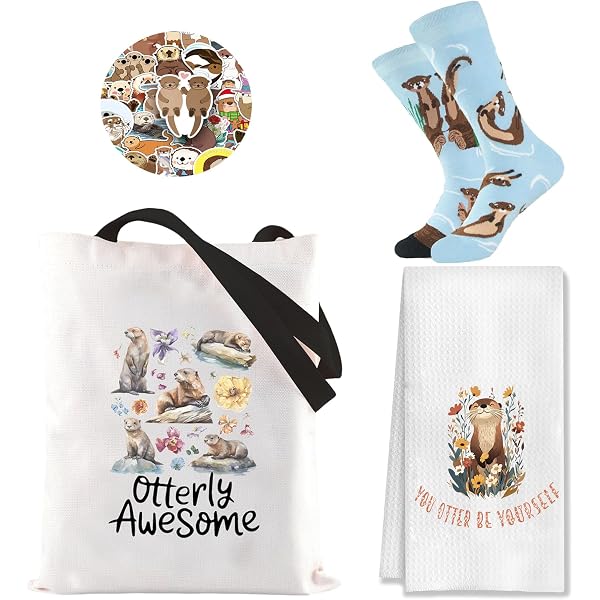 MNIGIU Make-up-Tasche Mit Otter & Hund-Motiv – 23,5x17 Cm, Polyester | Reißverschluss-Organizer Für Kosmetik & Kleinkram
