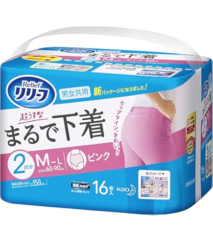 Amazon | リリーフ まるで下着1回分 女性用 ピンクローライズM17枚入り