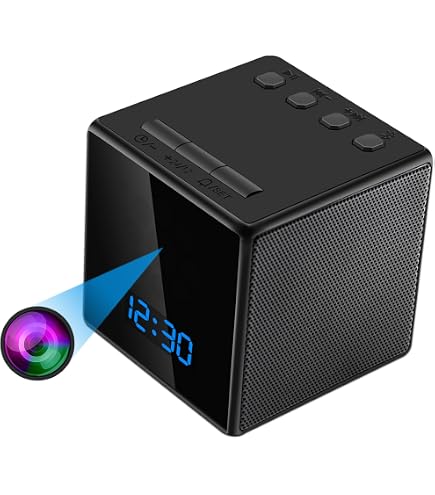 Amazon.co.jp: 小型カメラ Bluetoothスピーカー 時計型監視カメラ 