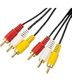 Amazon | SZSL 3RCA ビデオケーブルAVケーブル(赤 白 黄) 3 RCA