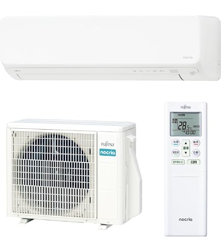 Amazon | ノクリア nocria エアコン 2025年 Lシリーズ AS-L255S-W［主