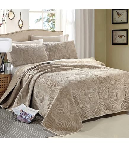 オシャレ！！キルトケット/マルチカバー/ベッドカバー/3点セット Amazon｜ベッドカバー マルチ カバー ク風北欧 寝具カバー 3点セット