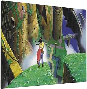Amazon 天空の城ラピュタ 室内装飾アートポスター装飾絵画寝室リビングルームダイニングルーム壁画モダンポスター部屋装飾壁画壁画絵画ソファ背景画ウォールアートギフト ウォールステッカー オンライン通販