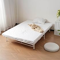 Amazon｜【折りたたみベッド シングル】パイプベッド 組立簡単