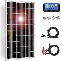 Amazon.co.jp: DOKIO 高効率 ソーラーパネル 100w 12v 単結晶