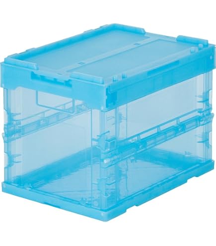 Amazon｜トラスコ中山(TRUSCO) 薄型折りたたみコンテナ 50Lロックフタ