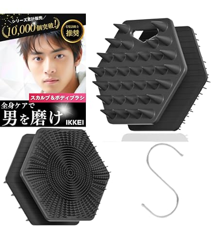 Amazon | LATME 電動 頭皮ブラシ ヘッドブラシ IPX7防水 3D技術 乾湿 