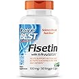 Doctor's Best Fisetin with Novusetin, Non-GMO, Vegan, Gluten Free, Soy Free, 100 mg, 30 Veggie Caps