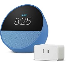 Amazon.co.jp: 【セット買い】Echo Spot オーシャンブルー + Amazon