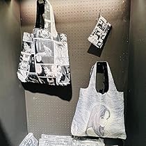 激レア伊藤潤二リュック双一 伊藤潤二/双一 CAKE トートバッグ 缶バッジ付き｜墓場の画廊